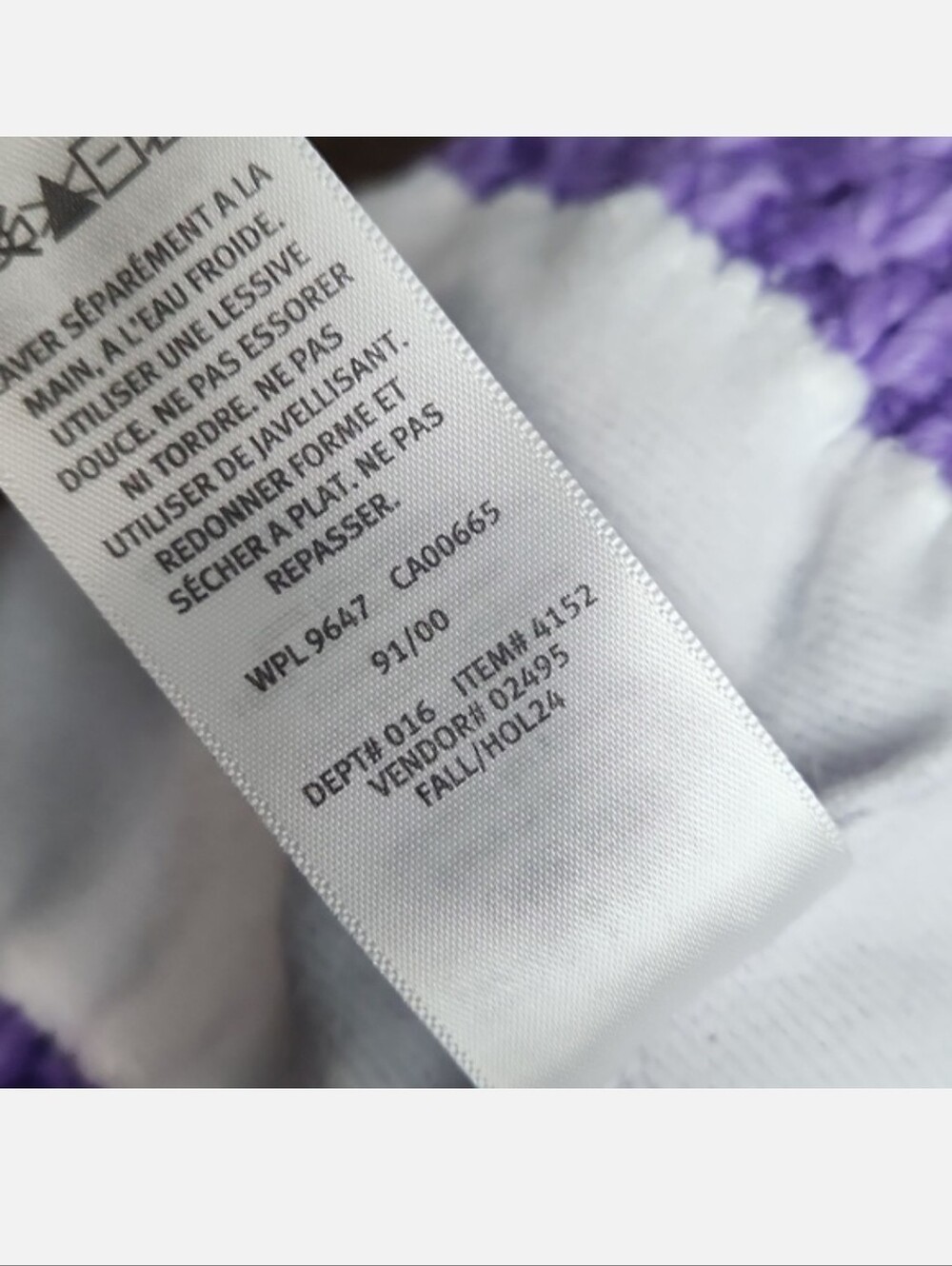 NWT Eddie Bauer Cabin Faux Fur Pom Beanie Deep Lilac Purple - Picture 6 of 10